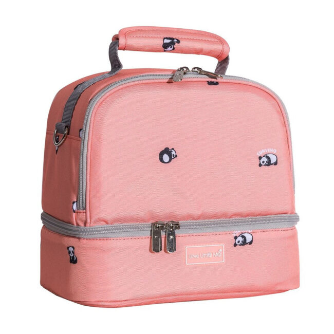 Sunveno Sunveno – Love Little Me Insulated Bottle/Lunch Bag – Pink in UAE