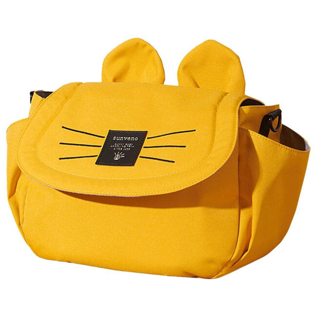 Sunveno Sunveno – Meow Stroller Diaper Bag – Yellow in UAE
