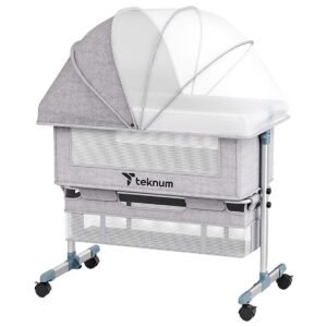 Teknum Teknum - Bedside Crib - Grey