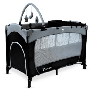 Teknum Teknum - Explorer Playard and Cot - Grey
