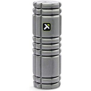 TRIGGERPOINT Grid, Solid Core EVA Foam Roller, Deep Tissue Muscle Massage Portable and Versatile Foam Roller, Grey, 12 Inch/30 cm