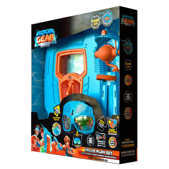 Aqua Gear Value Play Set 3 Assorted (Hydro Charger & Vapor Shades & Splash Shield) – Blue in UAE