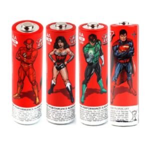 Dc Comics Justice League 4 X Aa/Lr6 Alkaline - Multi Color