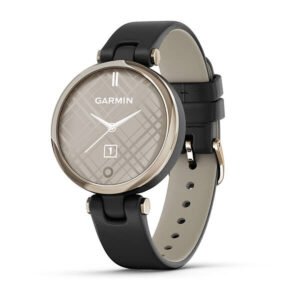 Garmin LILY, EMEA, CREAMGOLD, BLACK, LEATHER
