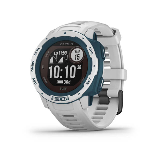 Garmin Instinct Solar Surf, Solar-powered Rugged Outdoor Smartwatch with Tide Data and Dedicated Surfing Activity, Cloudbreak in UAE