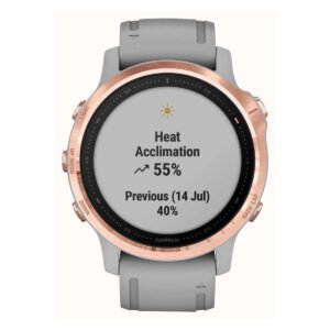 Garmin fenix 6S Sapphire,Rose Gold w/Gray Band,GPS Watch, EMEA