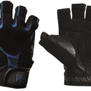 Harbinger Gym Exercise Glove Training Grip - Black/Blue - 360401