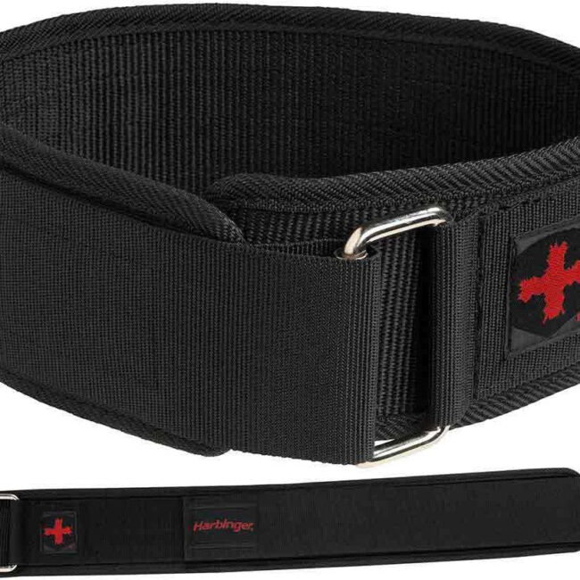 hrb-470-01.jpg Harbinger Gym Exercise Belt 4 inch Nylon Belt S – Black in UAE