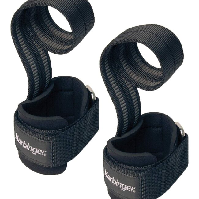 hrb-531-01.jpg Harbinger Big Grip Pro Lifting Straps – Black in UAE