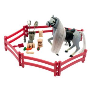 Lanard Royal Breeds -Toy Horse Award Winning Barn Buddies Playset - 2 Assortment - MultiColor