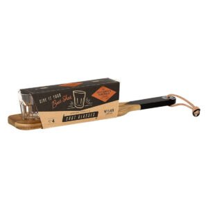Gentlmens Hardware Serving Paddle & Shot Glasses