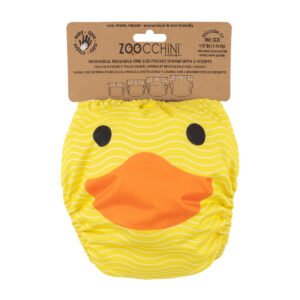 Zoocchini Reusable Cloth Pocket Diapers w/. 2 inserts - Duck