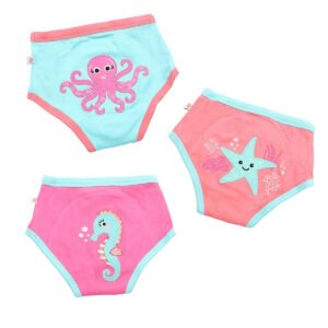 Zoocchini 3 Piece Organic Potty Training Pants Set - Boys - Safari Friends - 2T/3T