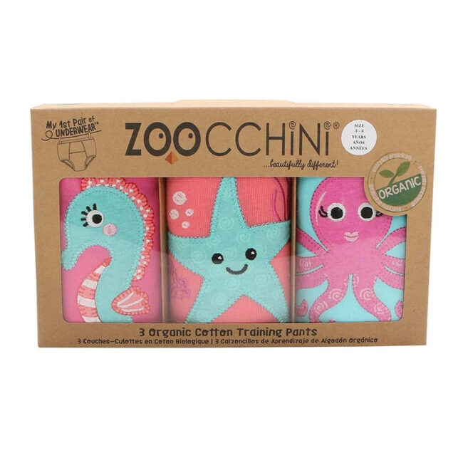 Zoocchini 3 Piece Organic Potty Training Pants Set – Boys – Safari Friends – 3T/4T in UAE