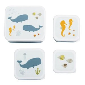 A Little Lovely Company Lunch and Snack Box Set Ocean