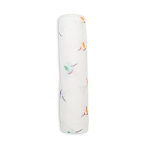 Lulujo Bamboo Swaddle – Hummingbird in UAE