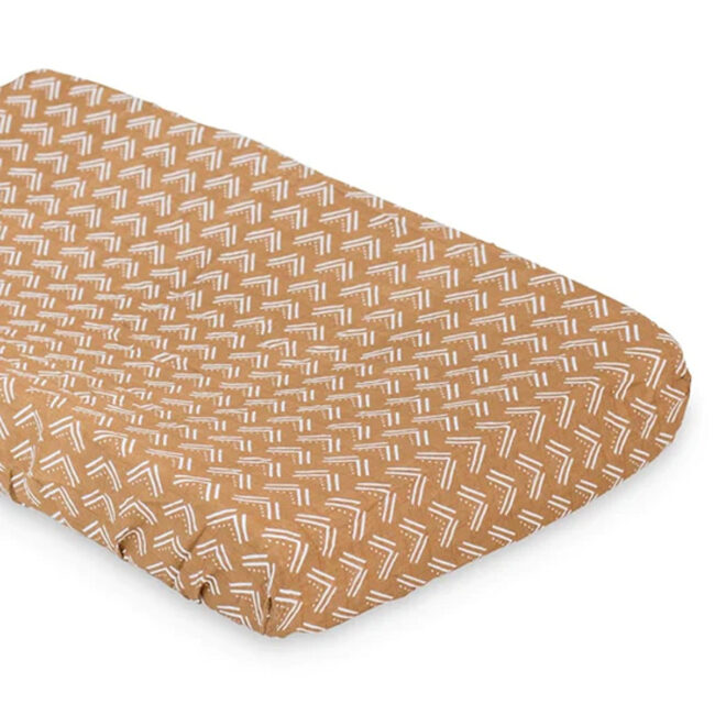 Lulujo Muslin Change Pad Cover (80cm x 40cm) – Mudcloth in UAE