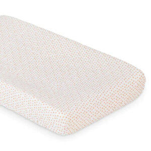 Lulujo Muslin Change Pad Cover(80cm x 40cm)  – Dots in UAE