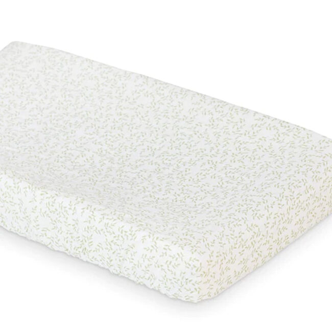 Lulujo Muslin Change Pad Cover(80cm x 40cm) – Greenery in UAE