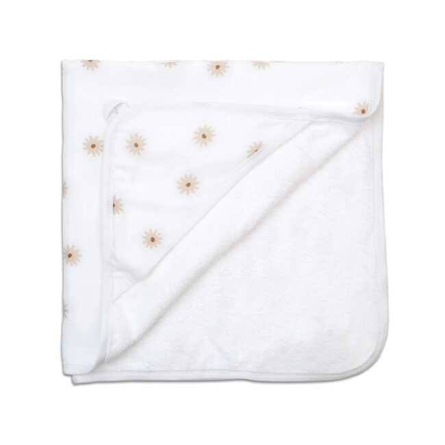 Lulujo Baby Hooded Towel – Daisies in UAE