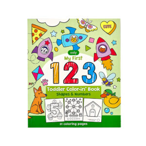 OOLY Toddler Color-In" Book – 123 Shapes & Numbers in UAE