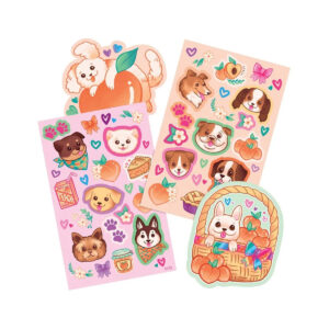 OOLY Scented Scratch Stickers – Puppies & Peaches in UAE