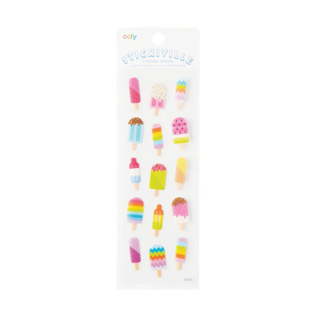 OOLY Stickiville Stickers – Skinny – Ice Pops in UAE