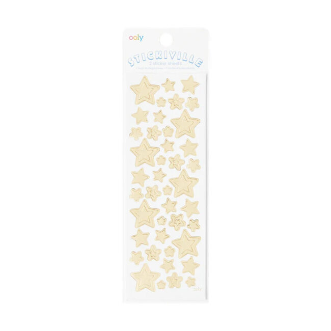 OOLY Stickiville Stickers – Skinny – Gold Stars in UAE