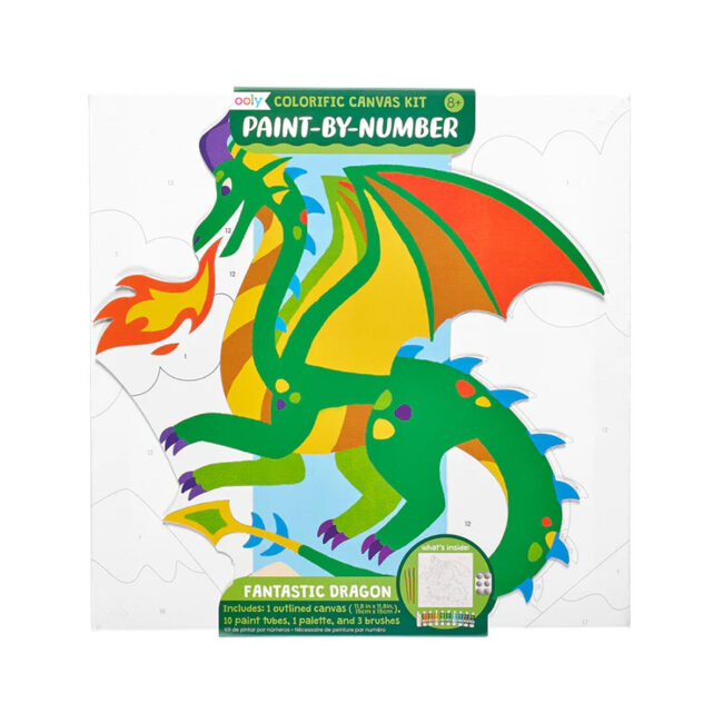 OOLY Colorific Canvas Paint by Number Kit – Fantastic Dragon in UAE