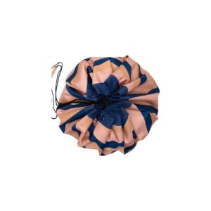 Play and Go Playmat & Storage Bag - Outdoor Stripes Mokka
