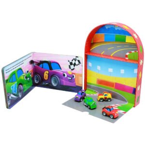 Phidal Race Cars Mini Busy Book - Multi Color