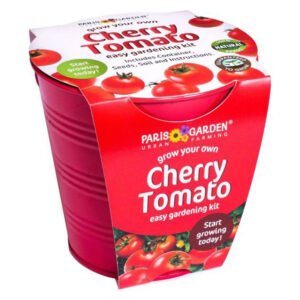 Paris Garden Cherry TomatoZinc Collectio Flowers & Fruit Sprayed Color Round Pots