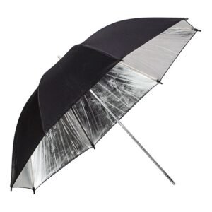 Phottix Photo & Studio - Reflective Studio Umbrella, Silver/ Black - 33In/ 84Cm