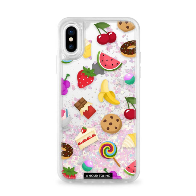 Casetify CASETIFY Glitter Case Unicorn Sweet Emojis for iPhone XS/X in UAE