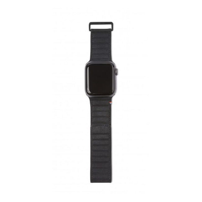 st-dd-dcd-d9aws40ts1bk-01.jpg Decoded DECODED 42-44mm Leather Magnetic Traction Strap for Apple Watch Series 5, 4, 3, 2, and 1 – Black in UAE