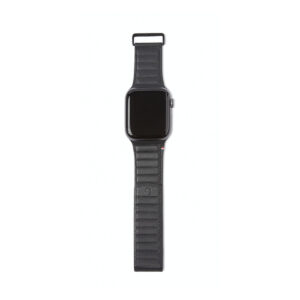 Decoded DECODED 42-44mm Leather Magnetic Traction Strap for Apple Watch Series 5, 4, 3, 2, and 1 – Black in UAE