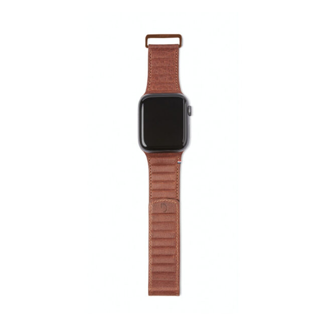 Decoded DECODED 42-44mm Leather Magnetic Traction Strap for Apple Watch Series 5, 4, 3, 2, and 1 – Brown in UAE