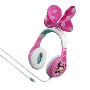 Ihome iHOME Kiddesigns Over-Ear Headphone Minnie Mouse Youth Headphones With Bow