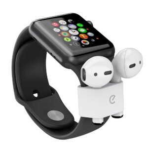KeyBudz KEYBUDZ PodLokz for Airpods Generation 1 and 2 - White