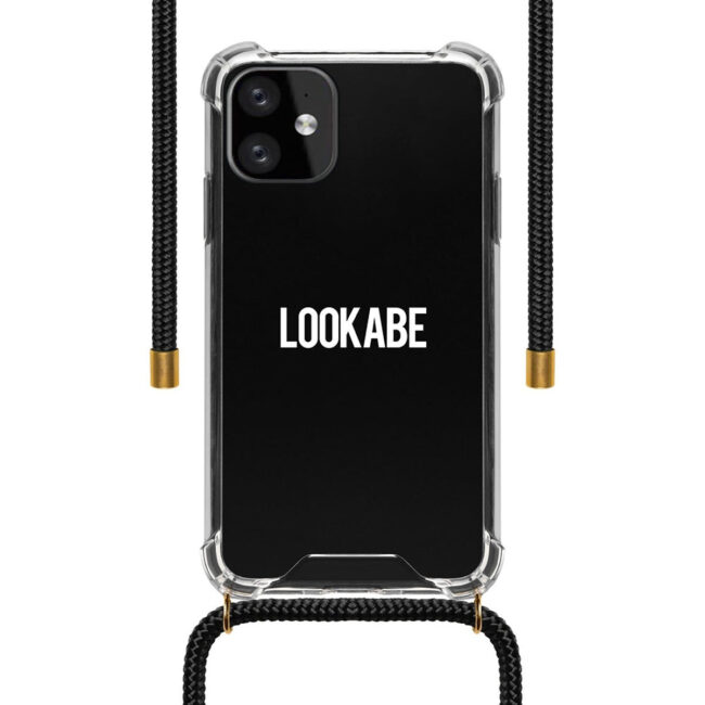 Lookabe LOOKABE Necklace Clear Case with Cord for iPhone 11 – Black in UAE