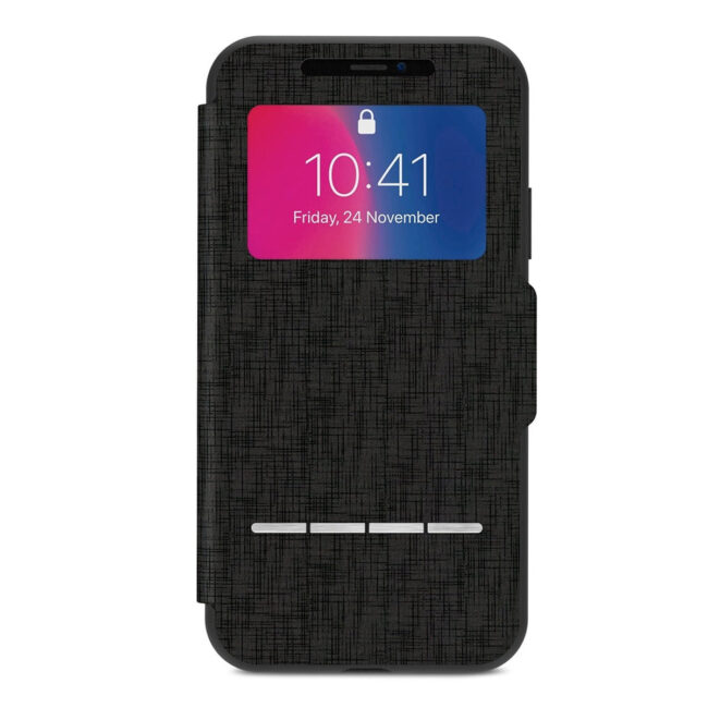 st-mi-mshi-h-072010-01.jpg Moshi MOSHI Sensecover Metro Black for iPhone XS/X in UAE