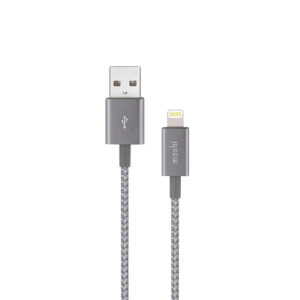 Moshi MOSHI Integra USB-A Charge/Sync Cable With Lightning Connector – Titanium Gray in UAE