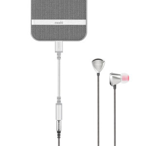 Moshi MOSHI Integra Headphone Jack Adapter With Lightning Connector – Jet Silver in UAE