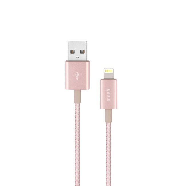 st-mi-mshi-l-023253-01.jpg Moshi MOSHI Integra USB-A Charge/Sync Cable With Lightning Connector – Golden Rose in UAE