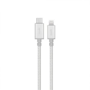 Moshi MOSHI Integra USB-C charge/sync cable with Lightning connector 1.2M Silver Jet