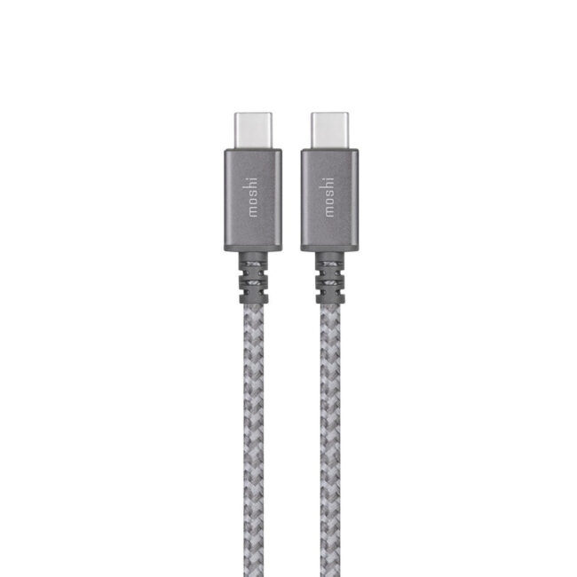 st-mi-mshi-l-084212-01.jpg Moshi MOSHI Integra USB-C To USB-C Charge / Sync Cable – Titanium Gray in UAE
