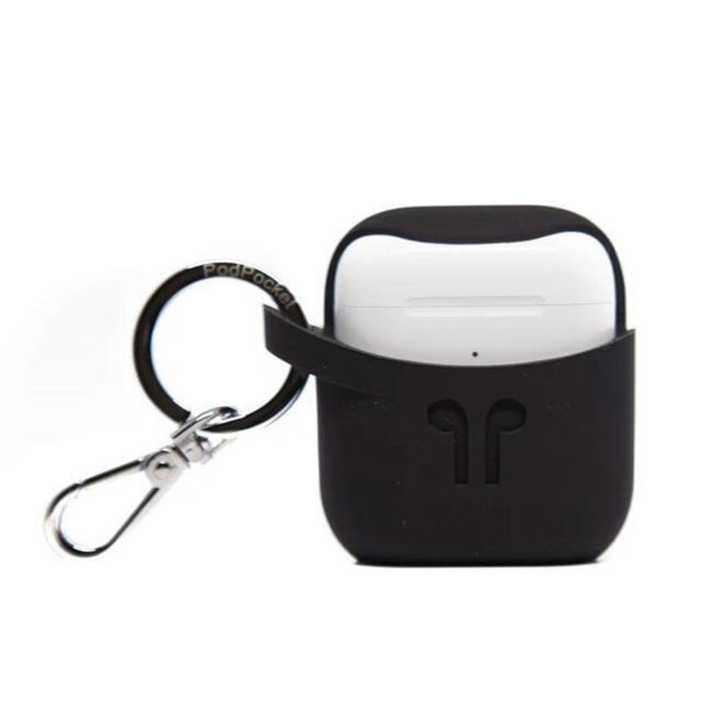 st-pt-pp-1042-black-01.jpg PodPocket PODPOCKET Silicone Case for Apple AirPods – Scoop Collection – Black in UAE