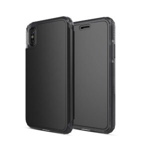 SoSkild SO SKILD iPhone XS Max Defend Wallet Impact Case and Tempered Glass Screen Protector