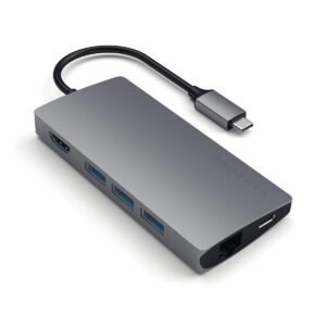 Satechi SATECHI Type-C Multi-Port Adapter with 4K Ethernet V2 - Space Gray