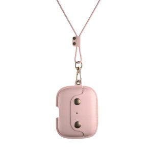 Woodcessories WOODCESSORIES AirPod Pro Leather Necklace - Old Rose